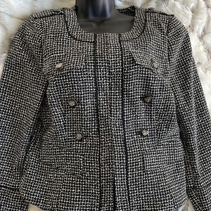 WhiteHouse BlackMarket Tweed Moto Jacket